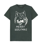 Dark Grey Merry Wolfmas Tee