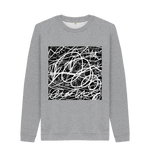 Light Heather Printed Sweater Front