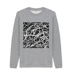 Light Heather Scribble Crew Neck Jumper