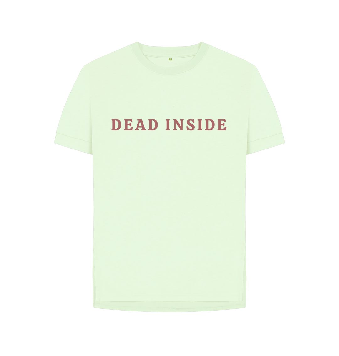 Pastel Green Dead Inside Relaxed Tee