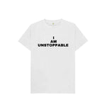 White I Am Unstoppable Tee