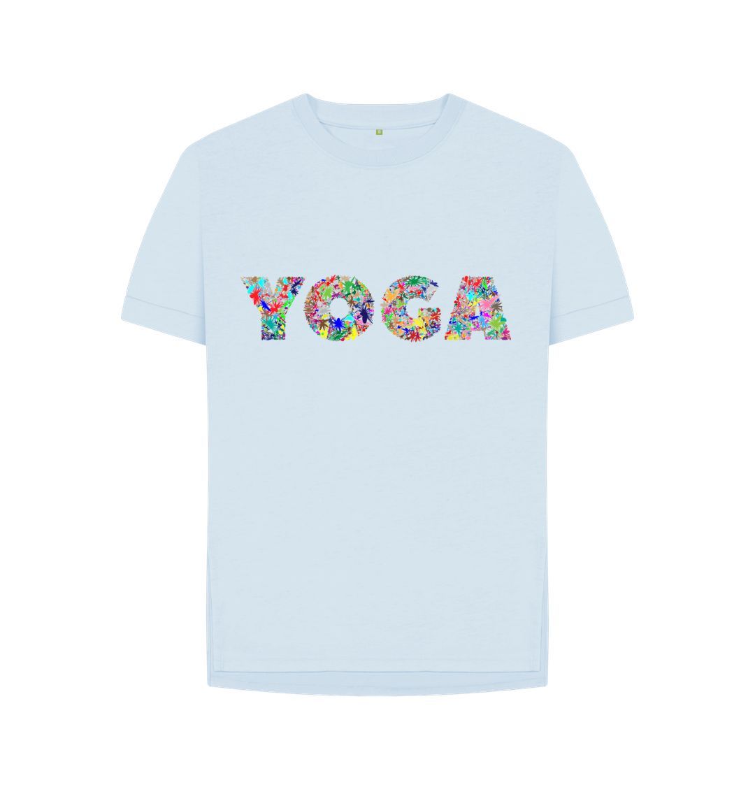 Sky Blue Yoga Relaxed Fit Tee