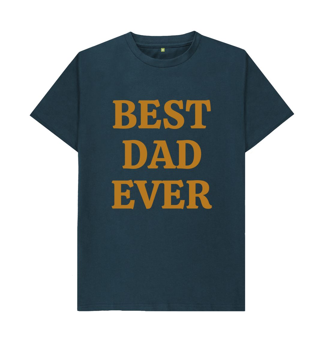 Denim Blue BEST DAD EVER  BIG TEE