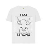 White I Am Strong Tee