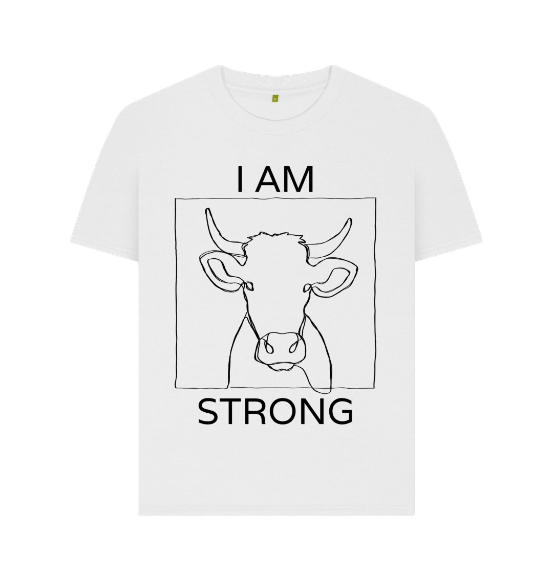 White I Am Strong Tee