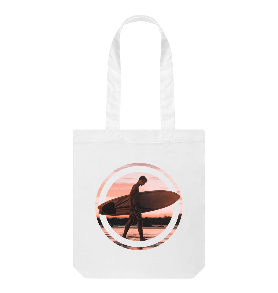 White Sunset Surf Tote