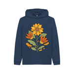 Navy Blue Sunflower Hoody