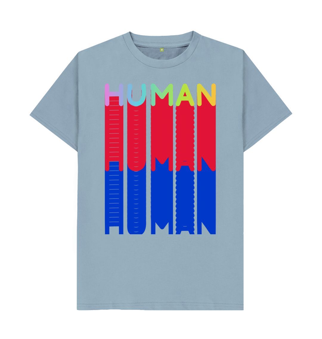 Stone Blue Human Tee