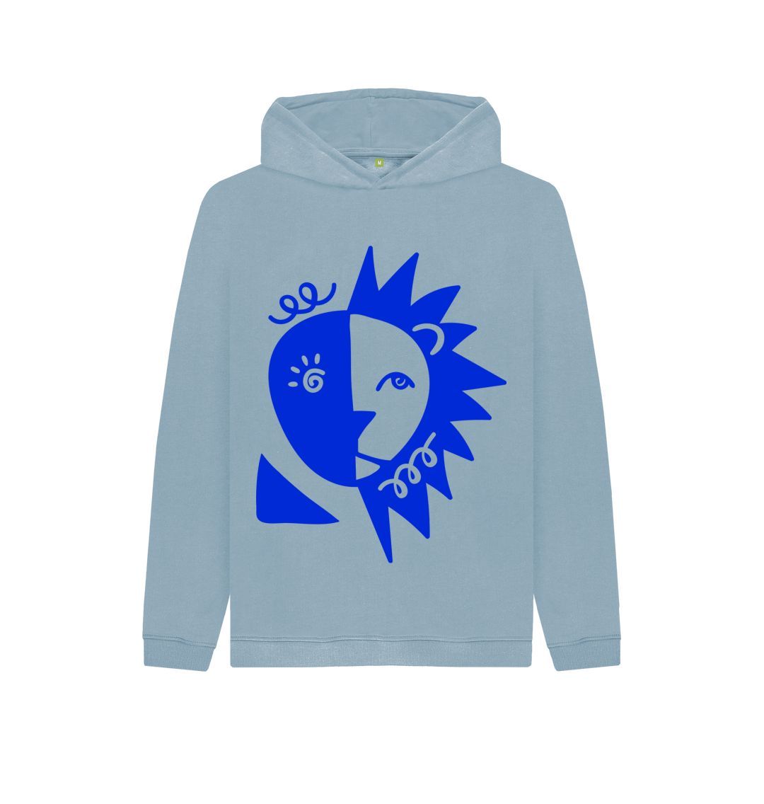 Stone Blue Blue  Lion Hoody