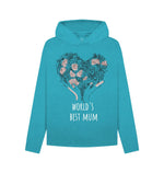 Ocean Blue Women's Remill World's Best Mum Hoody