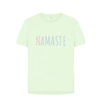 Pastel Green Relaxed Fit Namaste Tee