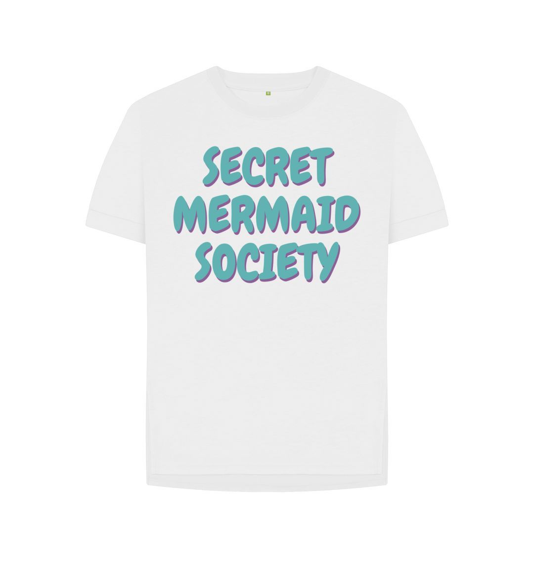 White Secret Mermaid Society Tee