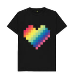 Black Colourful Heart