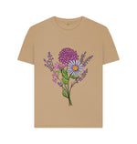 Sand Pink and Purple Flowers Tee