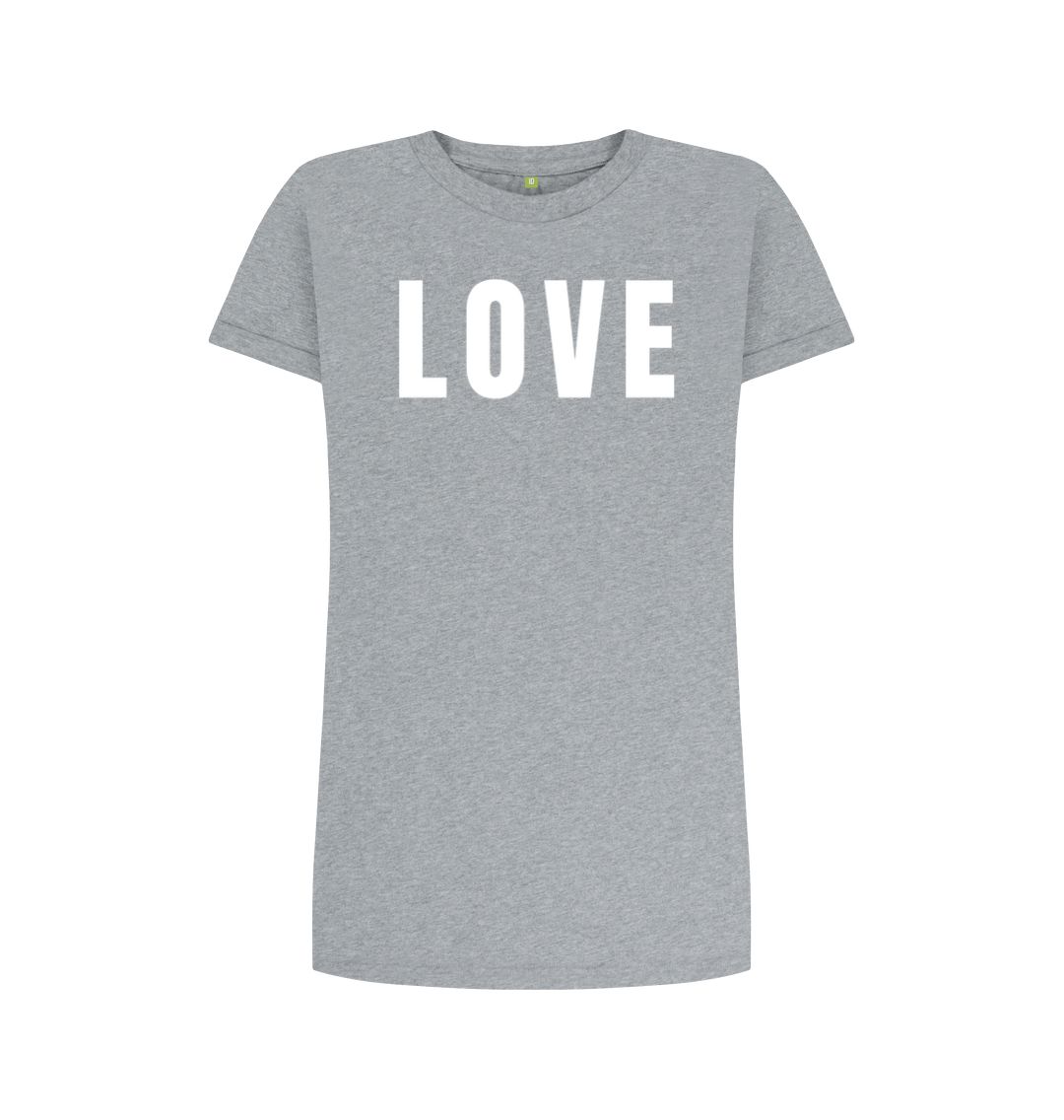 Athletic Grey Love Tee Dress