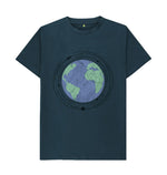 Denim Blue World In Space Tee