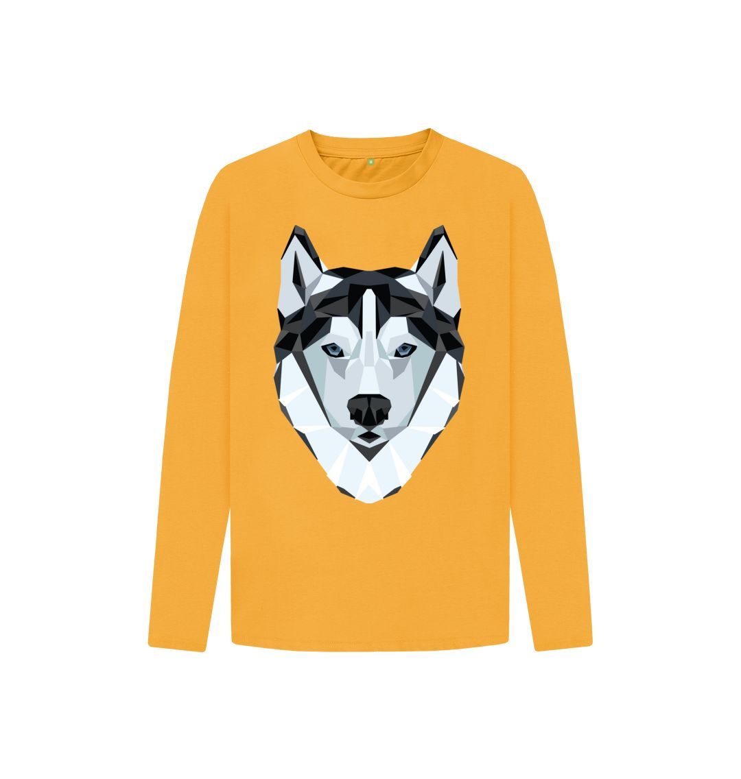 Mustard Wolf Long Sleeve Tee