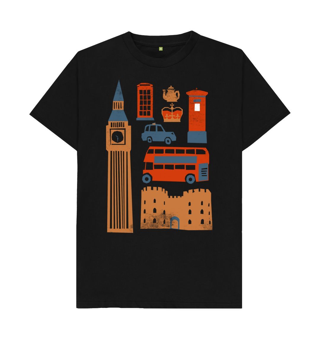 Black Men's London and King Tee