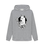 Light Heather White Fox Hoodie