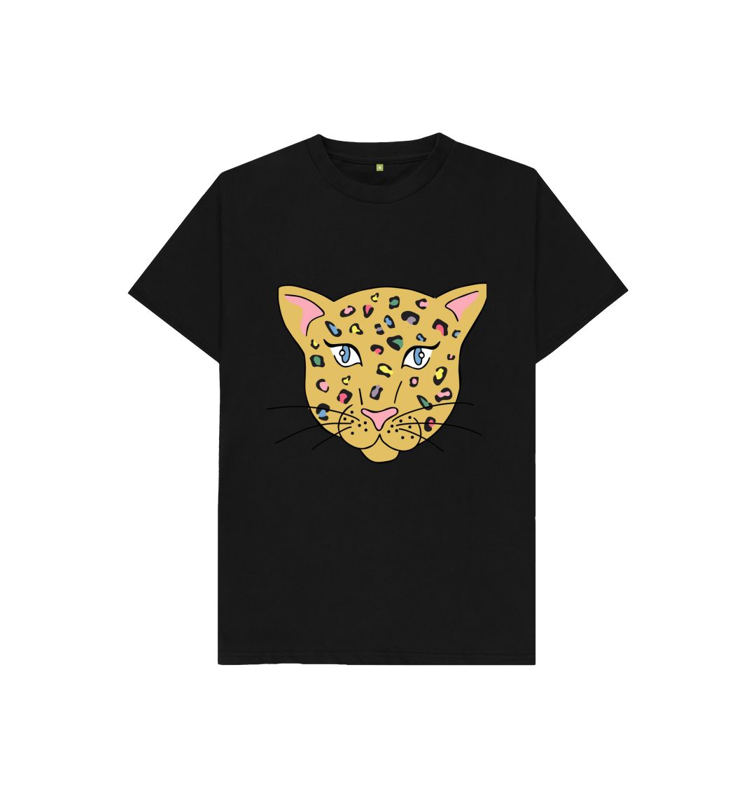 Black Pink Nosed Cheetah Tee