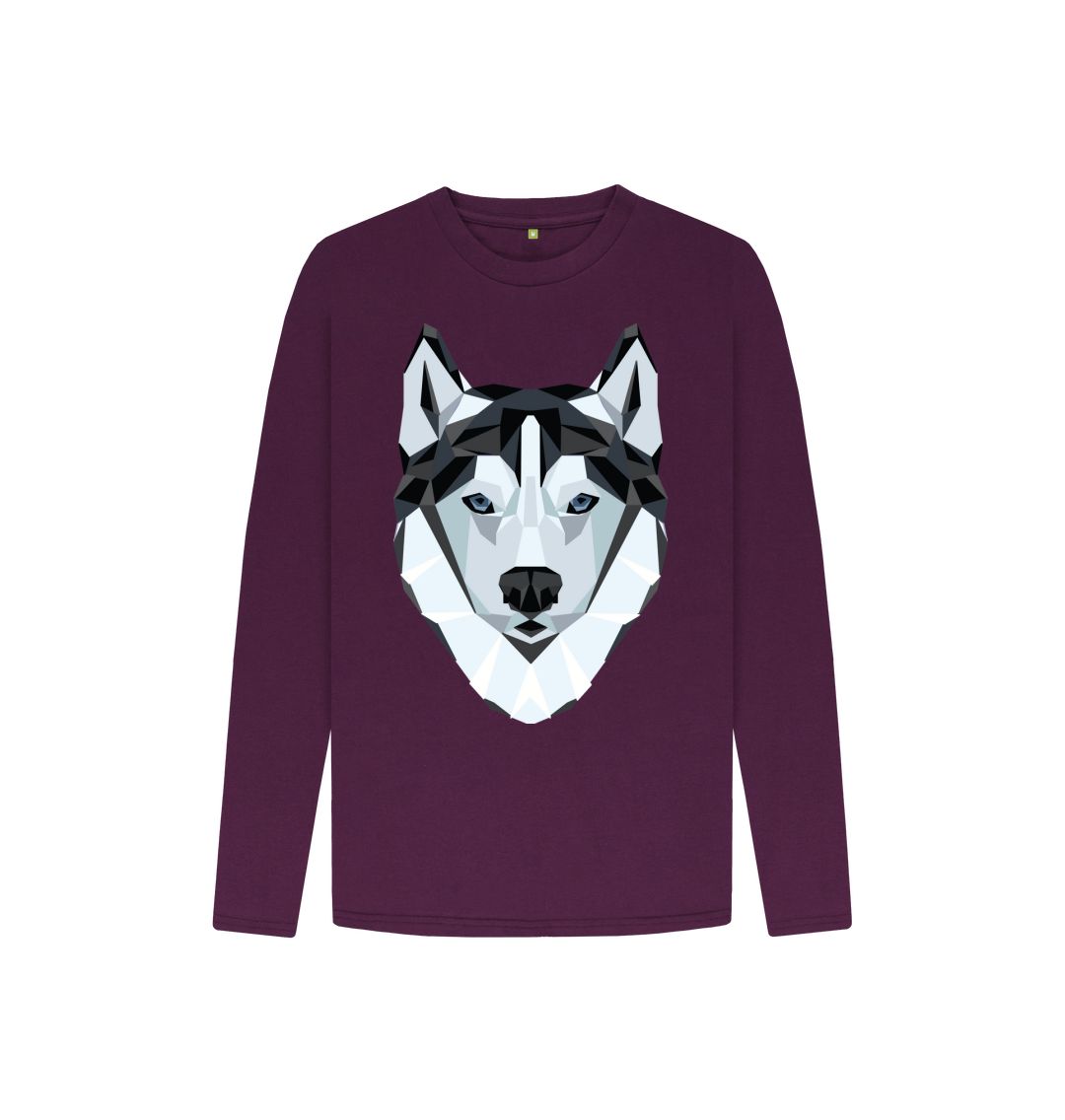 Purple Wolf Long Sleeve Tee