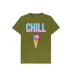 Moss Green Ice Cream and Chill Tee