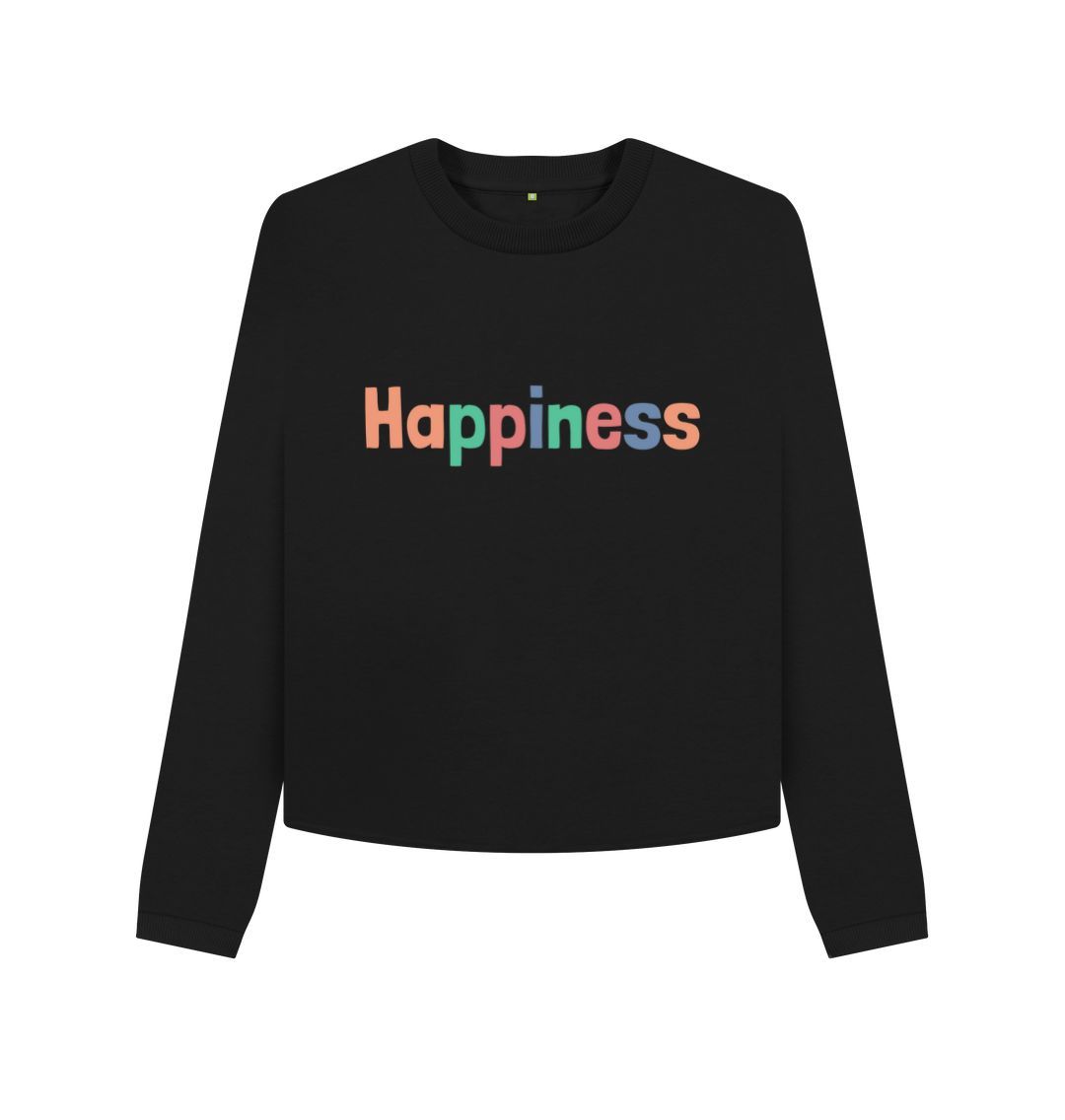 Black Happiness Boxy Jumper