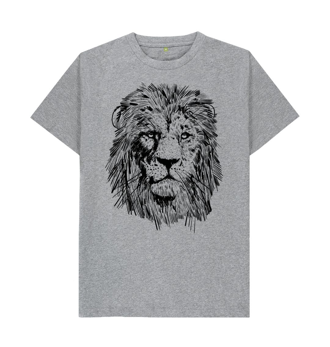 Athletic Grey Fierce Lion Tee