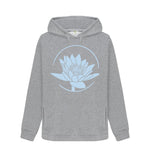 Light Heather Blue Lotus Hoody