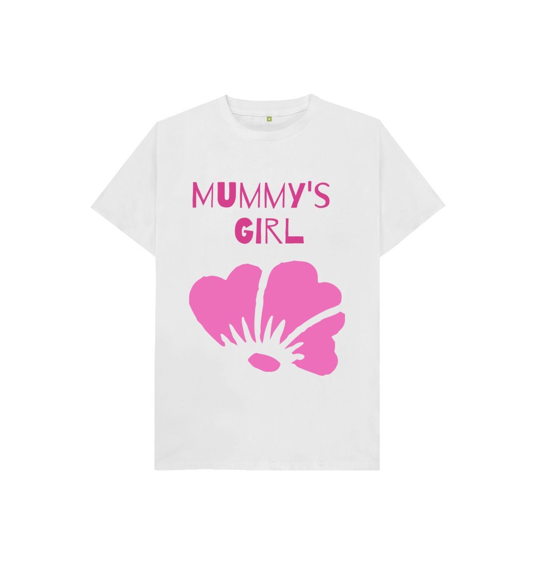 White Mummy's Girl Kids Tee