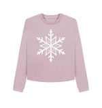 Mauve Snowflake Boxy Jumper