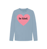 Stone Blue Be Kind Long Sleeve Tee