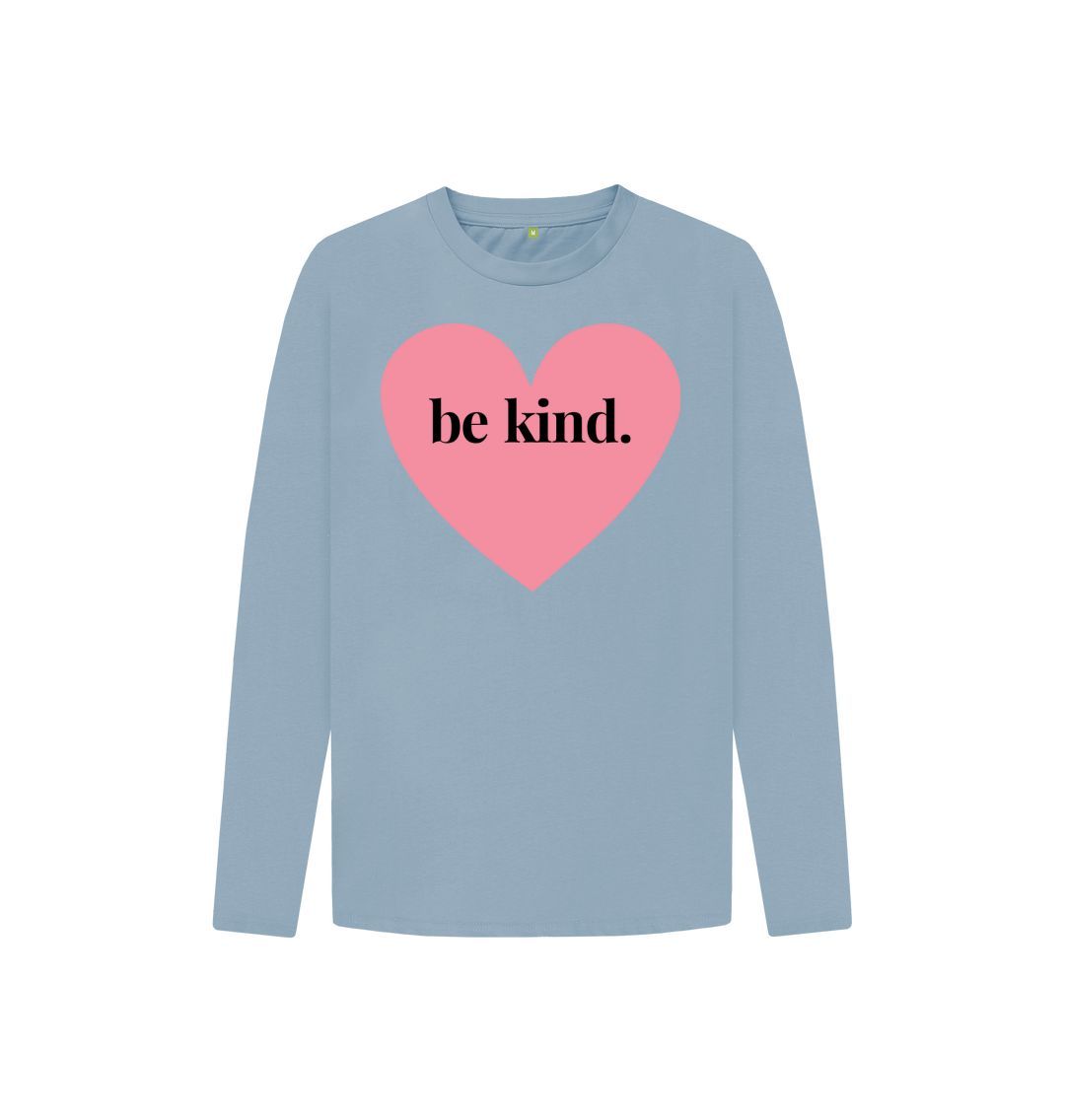 Stone Blue Be Kind Long Sleeve Tee