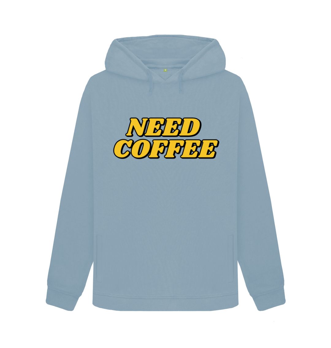 Stone Blue Need Coffee Hoody