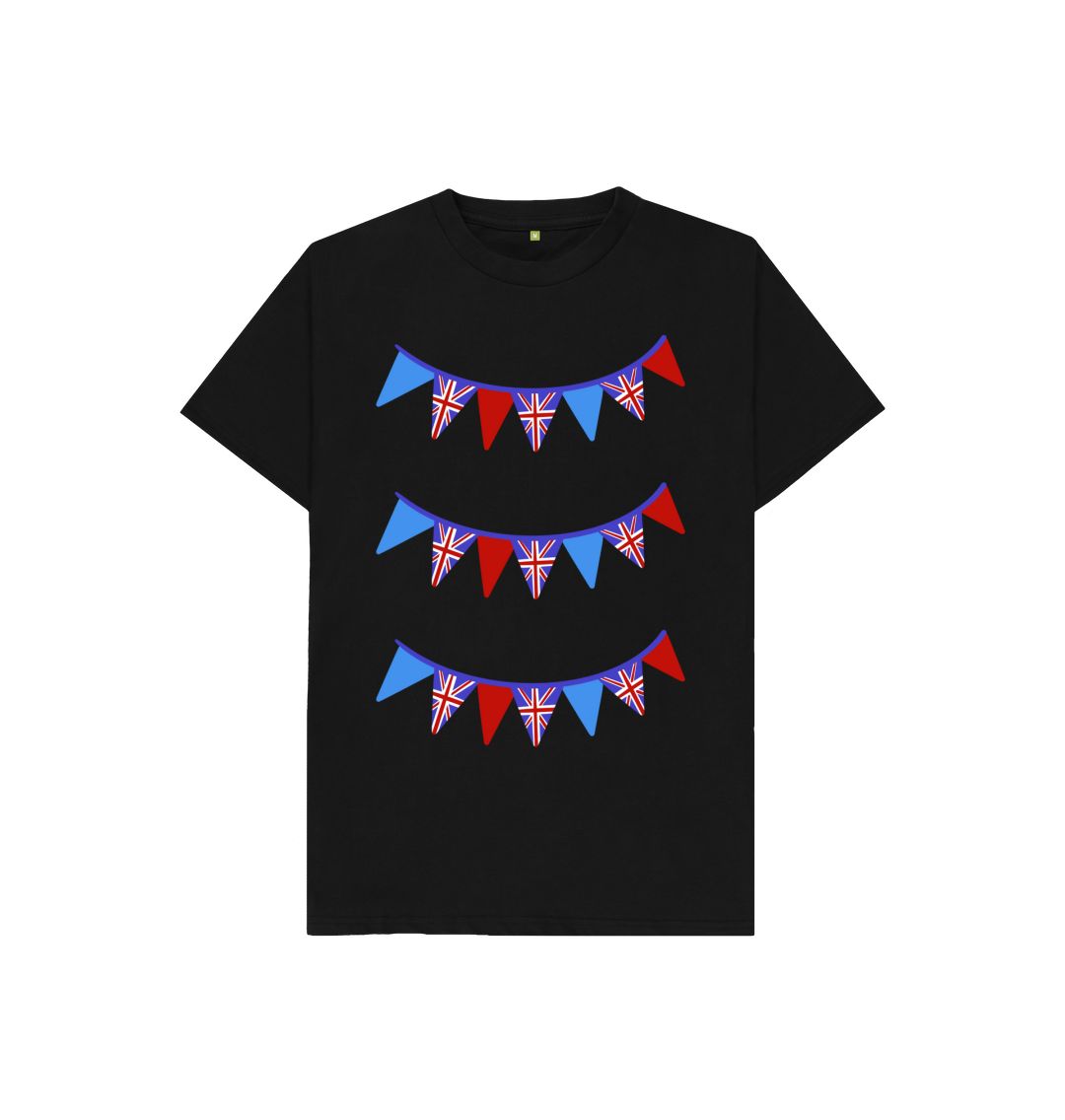 Black Kids Royal Bunting Tee