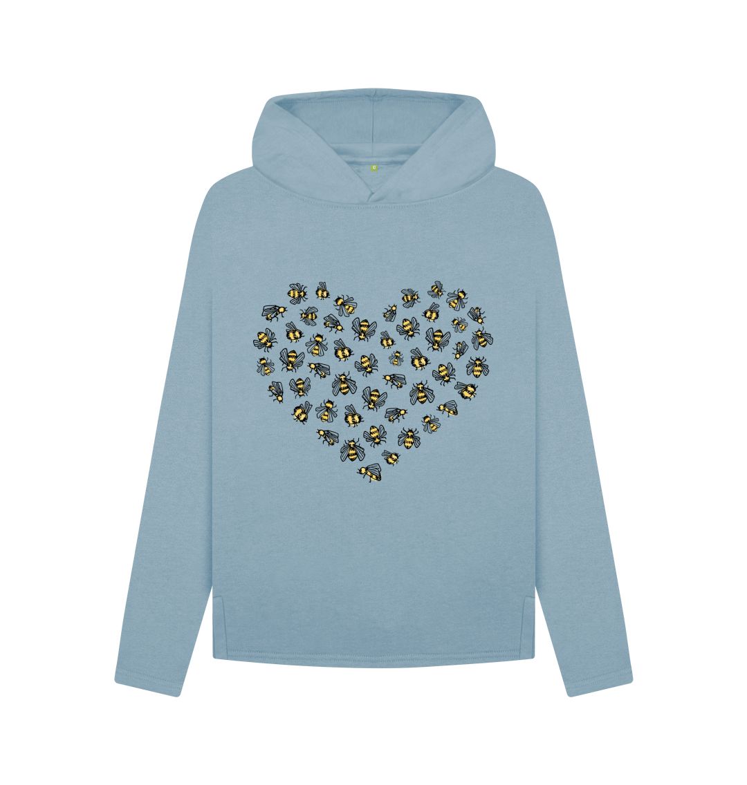 Stone Blue Bee Love Hoody