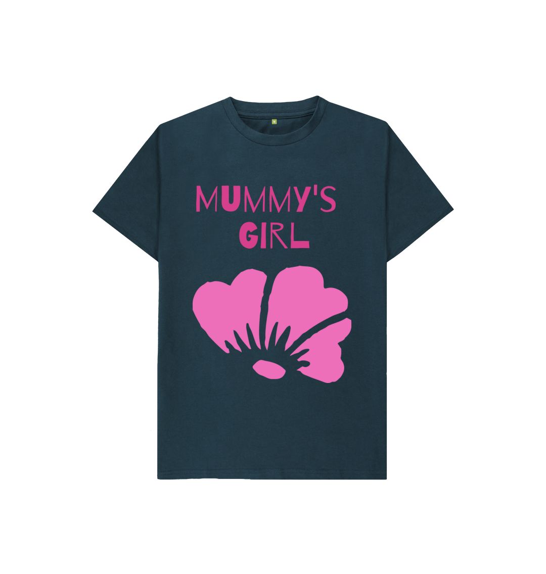 Denim Blue Mummy's Girl Kids Tee