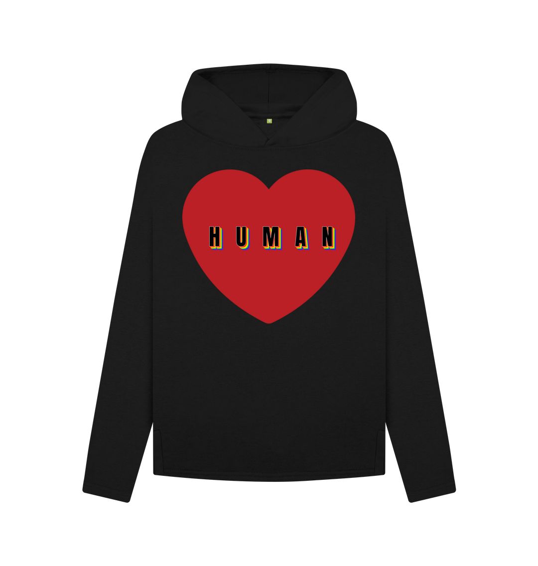 Black Human and  Heart Hoody