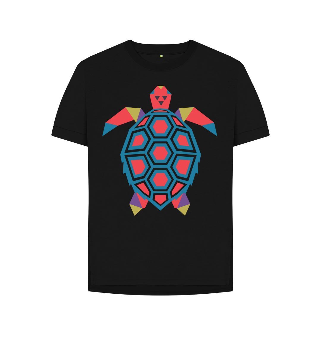 Black Bright Turtle Tee