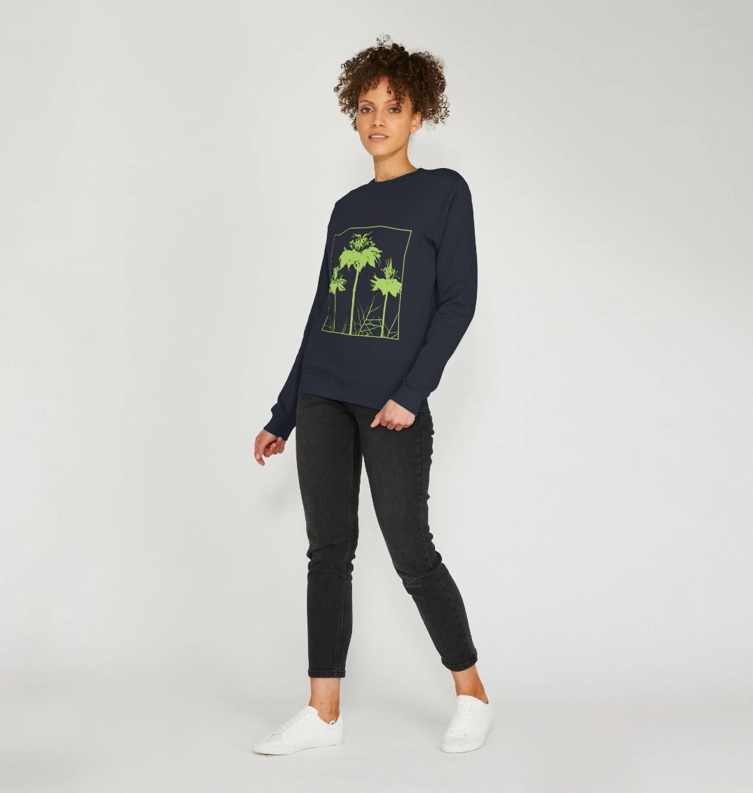 Green Flowers Sweatshirt