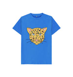 Bright Blue Pink Nosed Cheetah Tee