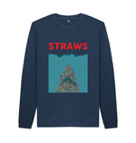 Navy Blue Straws Sweater