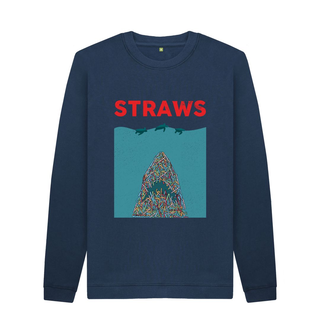 Navy Blue Straws Sweater