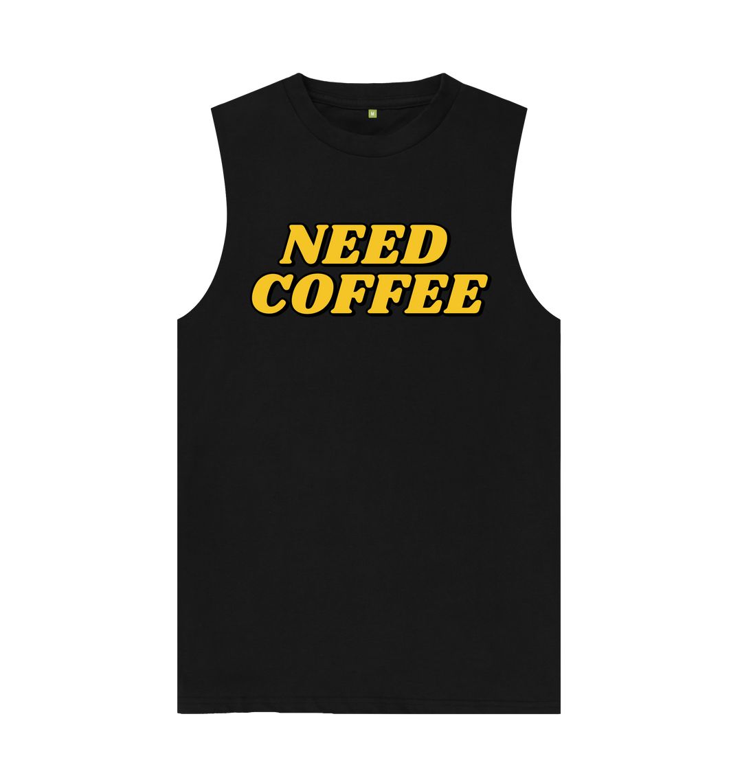 Black Need Coffee Vest