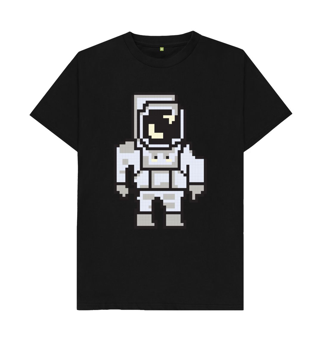 Black Space Man In Space Tee