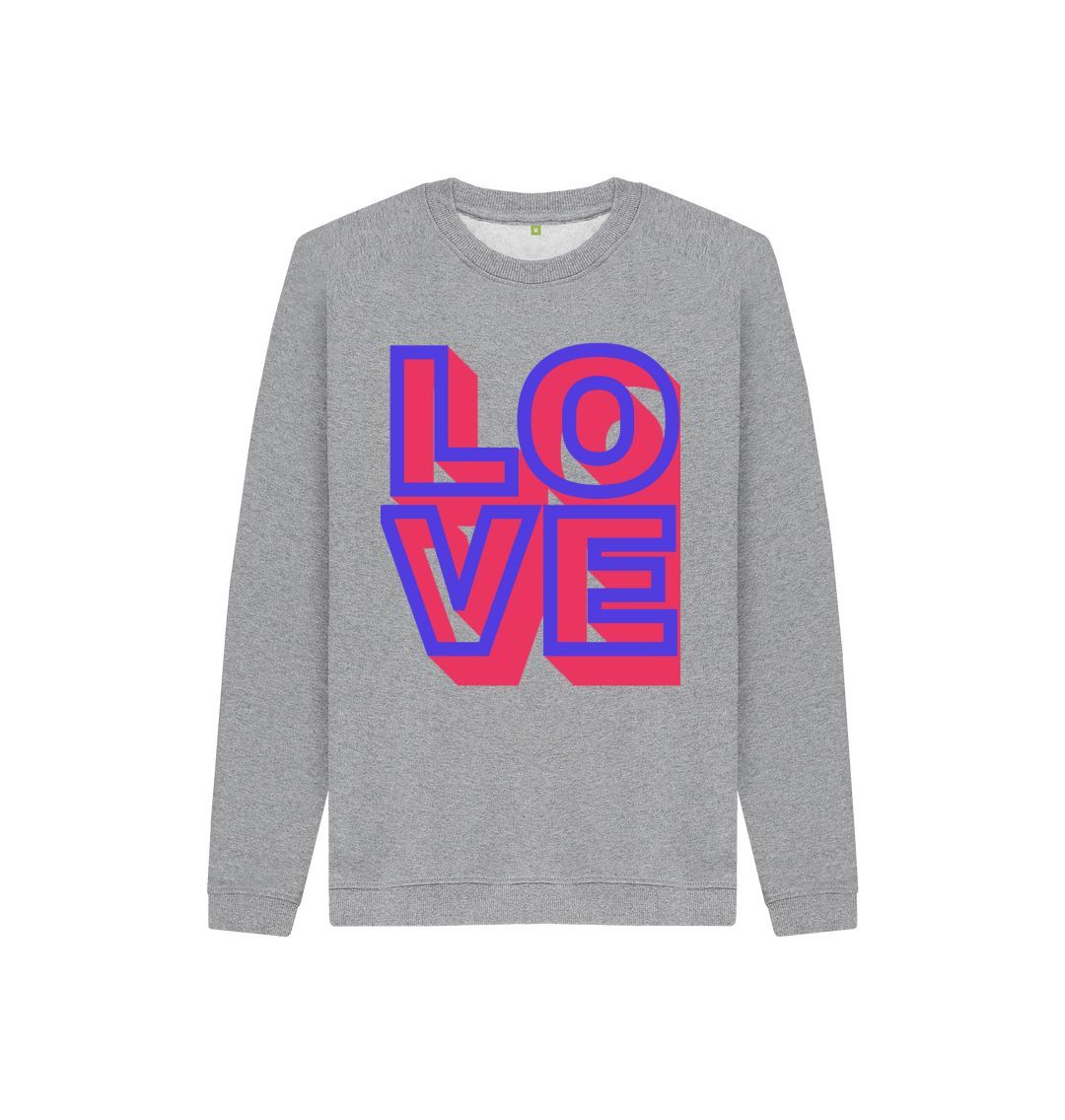 Athletic Grey Purple Love Hoody