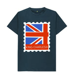 Denim Blue Men's King Charle's the 3rd's Stamp Tee