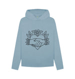 Stone Blue Handshake Hoody