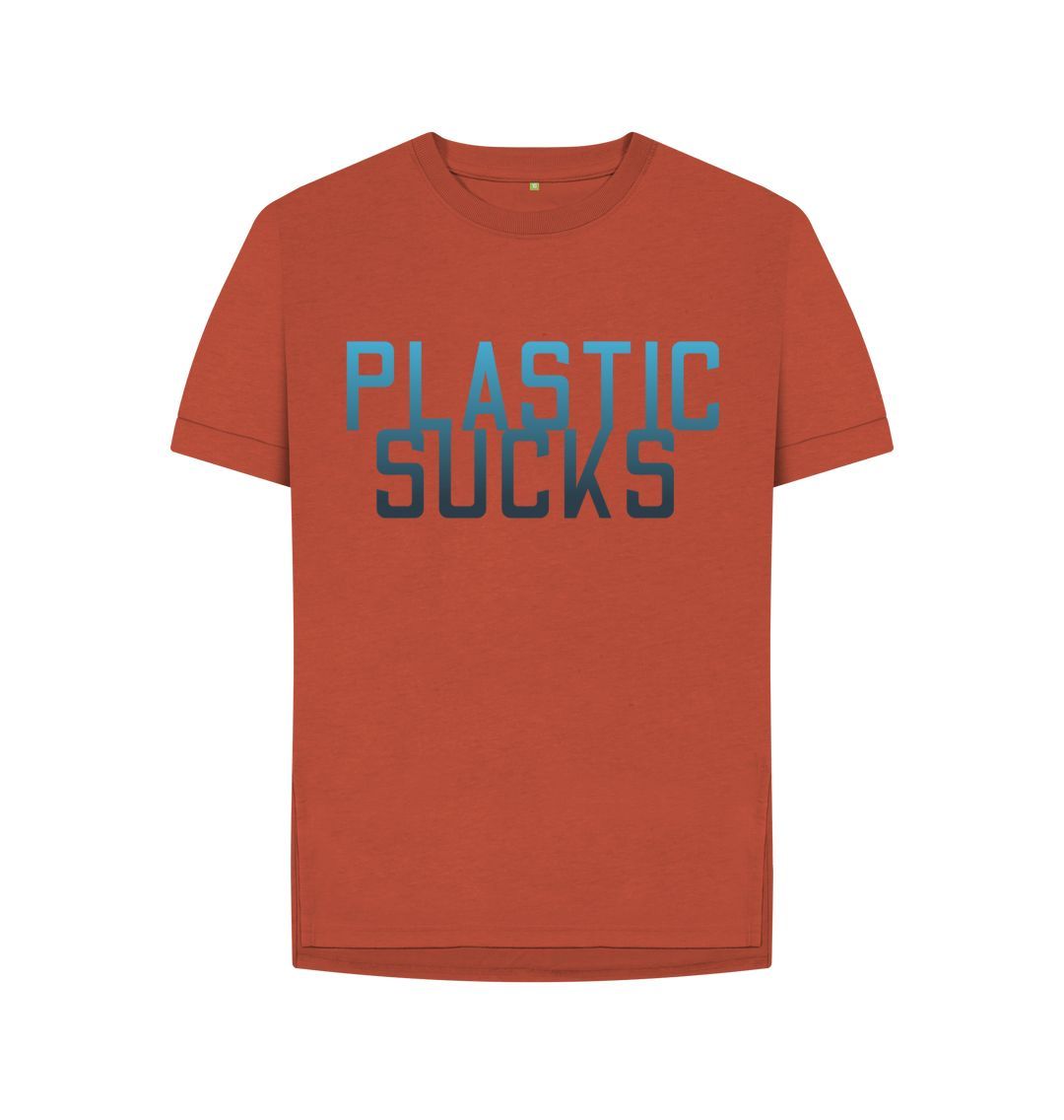 Rust Plastic Sucks Tee