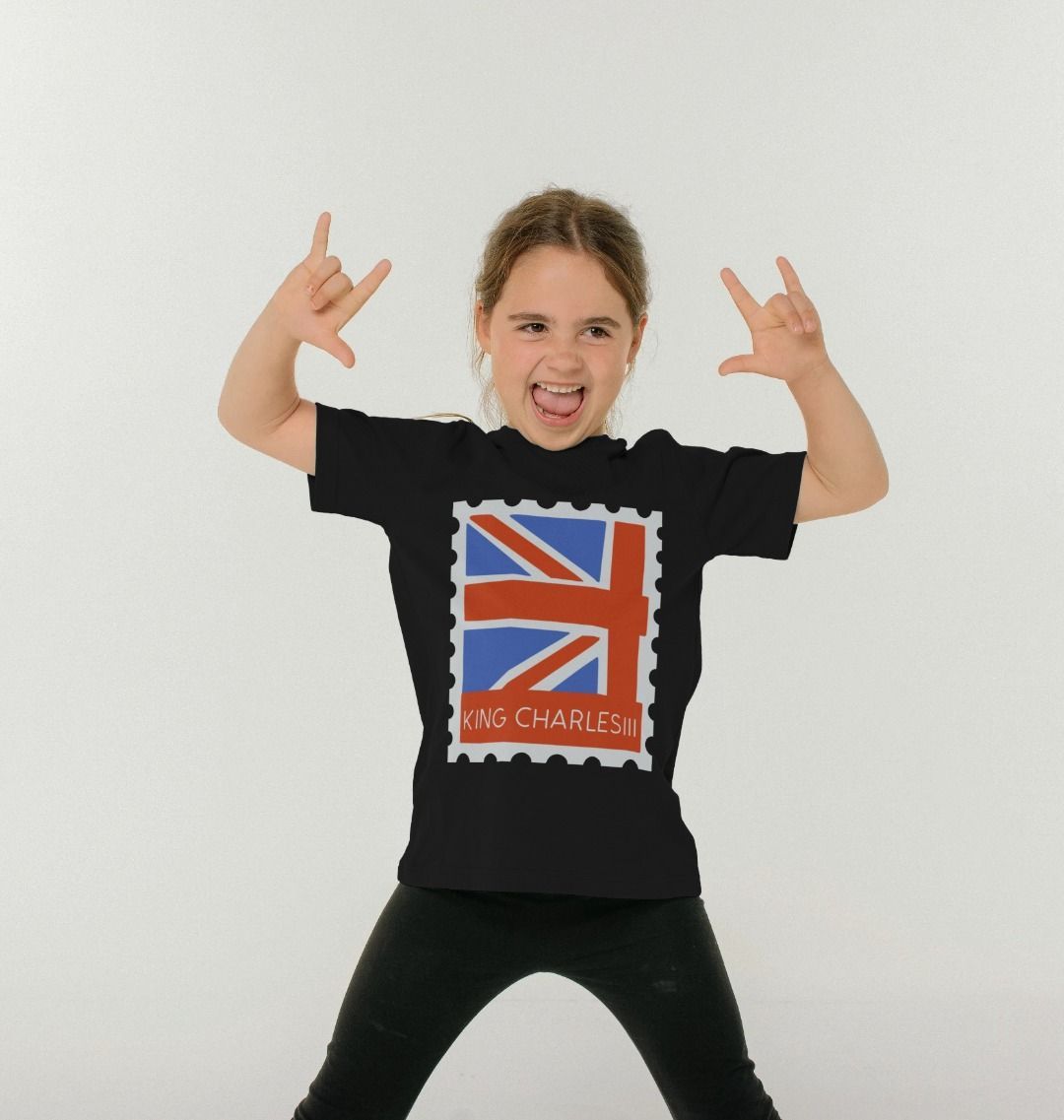 Kids King Charles III Stamp Tee